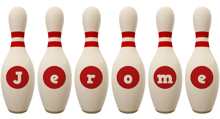 Jerome bowling-pin logo