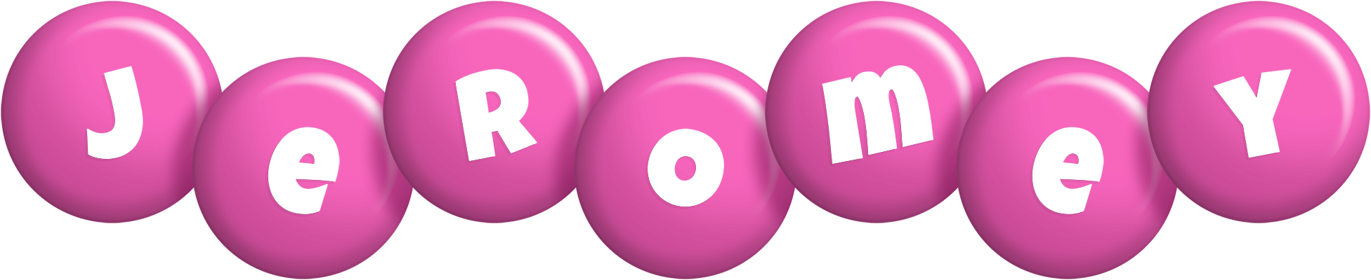 Jeromey candy-pink logo
