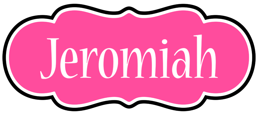 Jeromiah invitation logo