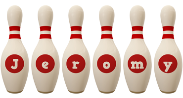 Jeromy bowling-pin logo