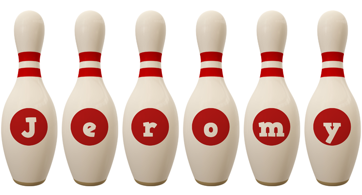 Jeromy bowling-pin logo