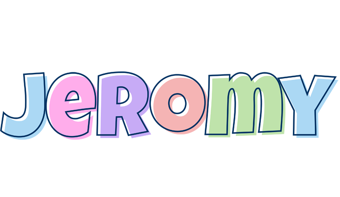Jeromy pastel logo