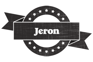 Jeron grunge logo