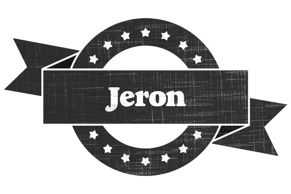 Jeron grunge logo