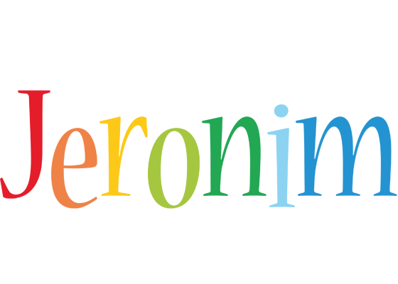 Jeronim birthday logo