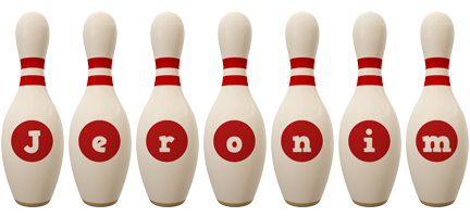 Jeronim bowling-pin logo