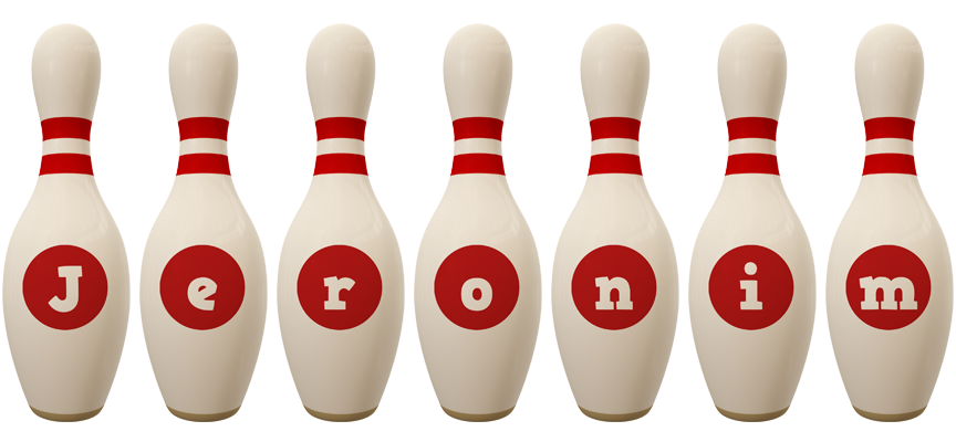 Jeronim bowling-pin logo