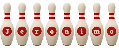 Jeronimo bowling-pin logo