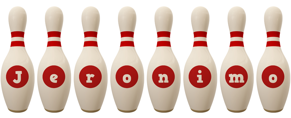 Jeronimo bowling-pin logo