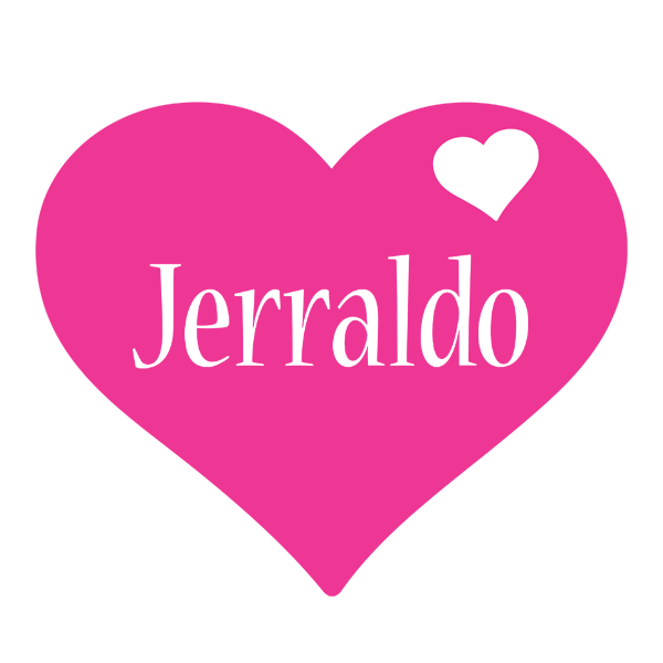 Jerraldo love-heart logo