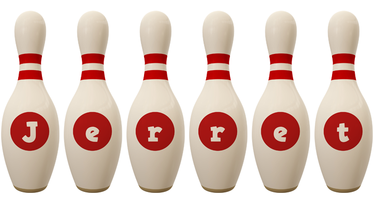 Jerret bowling-pin logo
