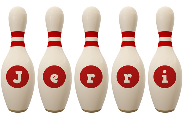 Jerri bowling-pin logo