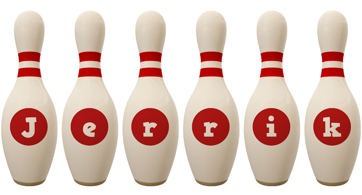 Jerrik bowling-pin logo