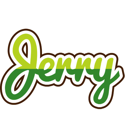 Jerry golfing logo