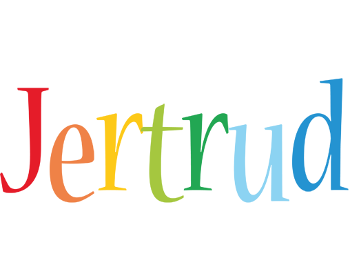 Jertrud birthday logo