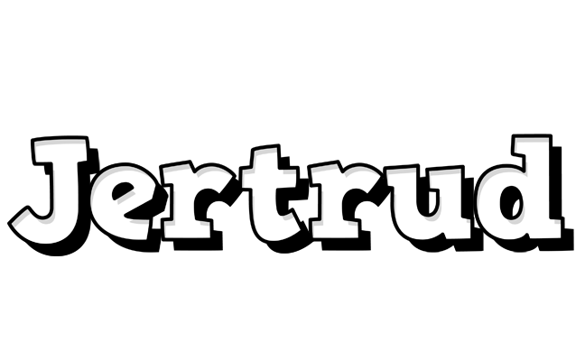 Jertrud snowing logo