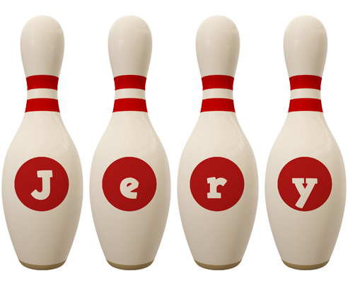 Jery bowling-pin logo