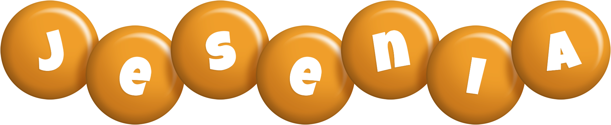 Jesenia candy-orange logo