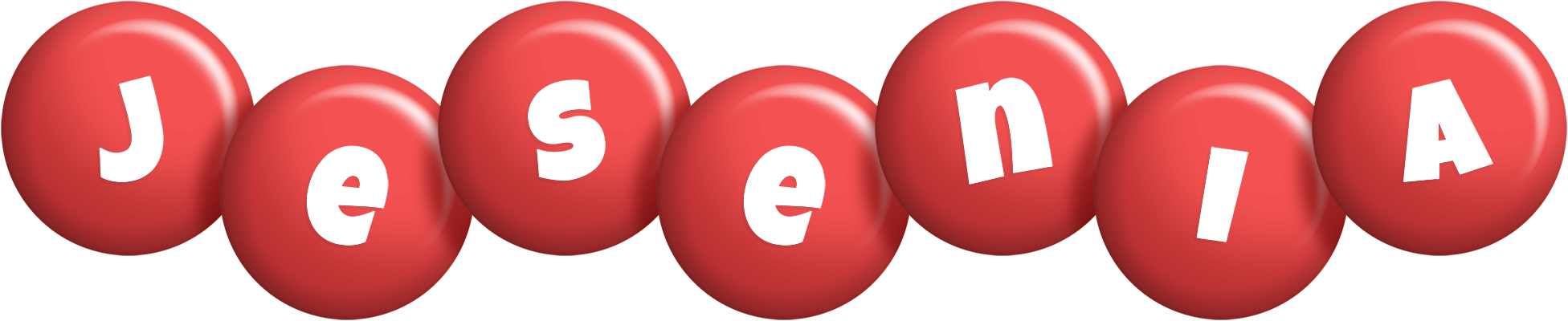 Jesenia candy-red logo