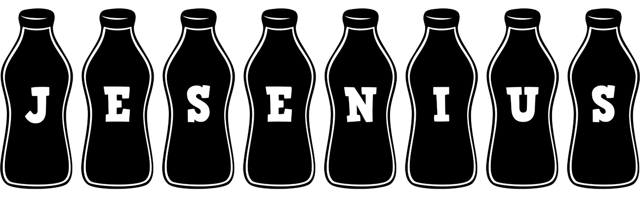Jesenius bottle logo