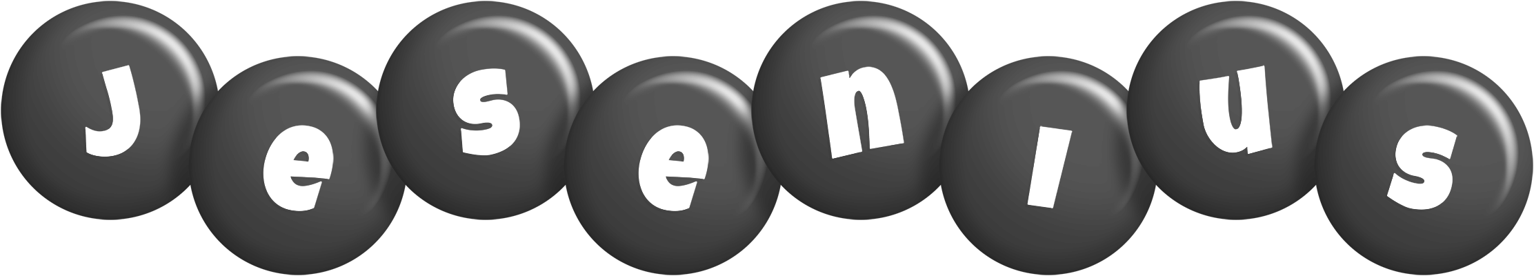 Jesenius candy-black logo