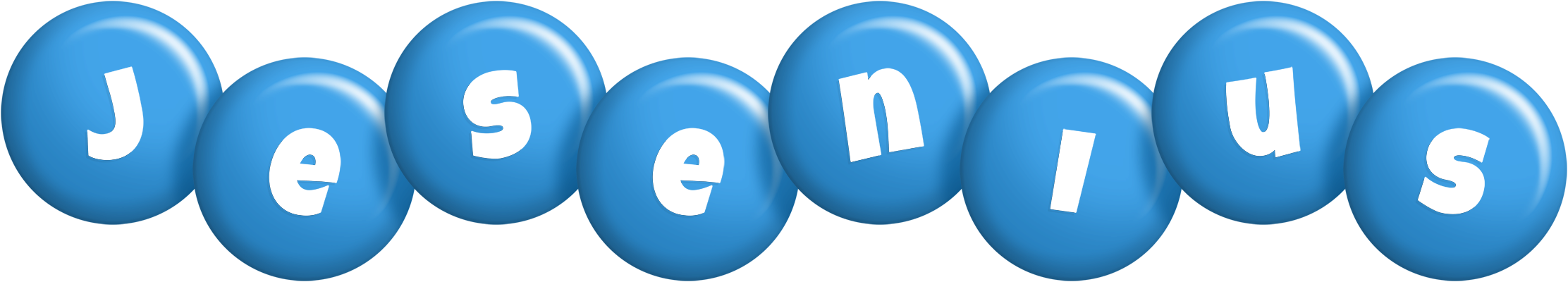 Jesenius candy-blue logo