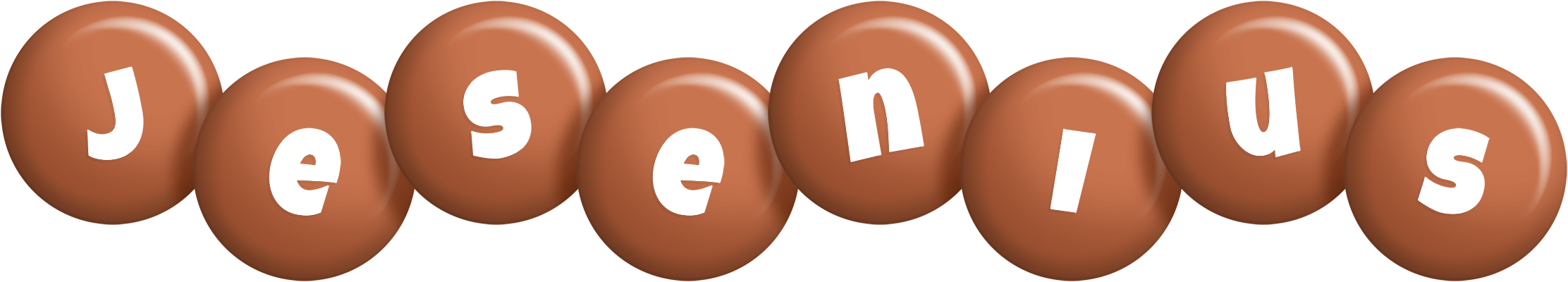 Jesenius candy-brown logo