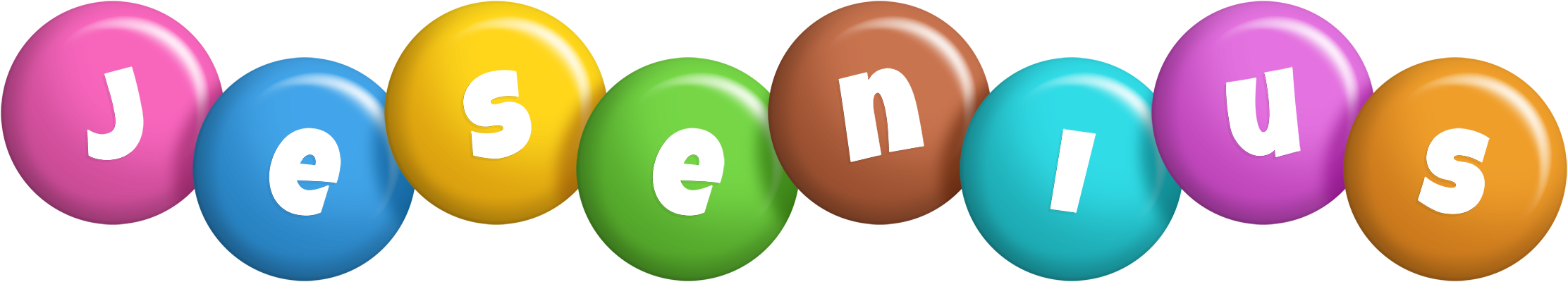 Jesenius candy logo