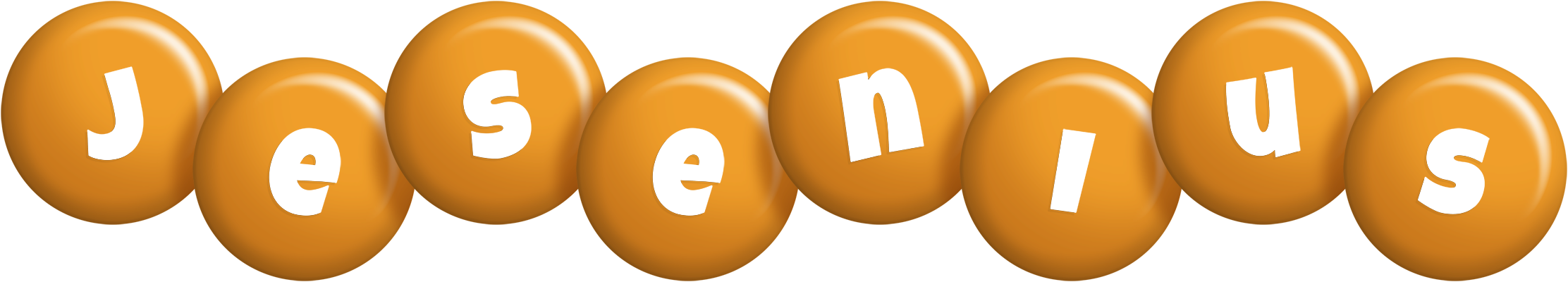 Jesenius candy-orange logo
