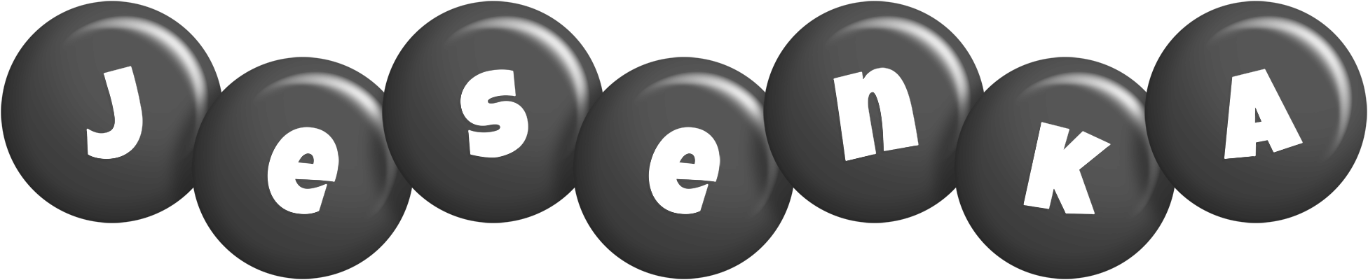 Jesenka candy-black logo