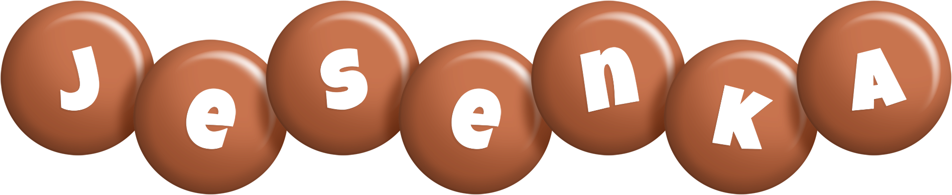 Jesenka candy-brown logo