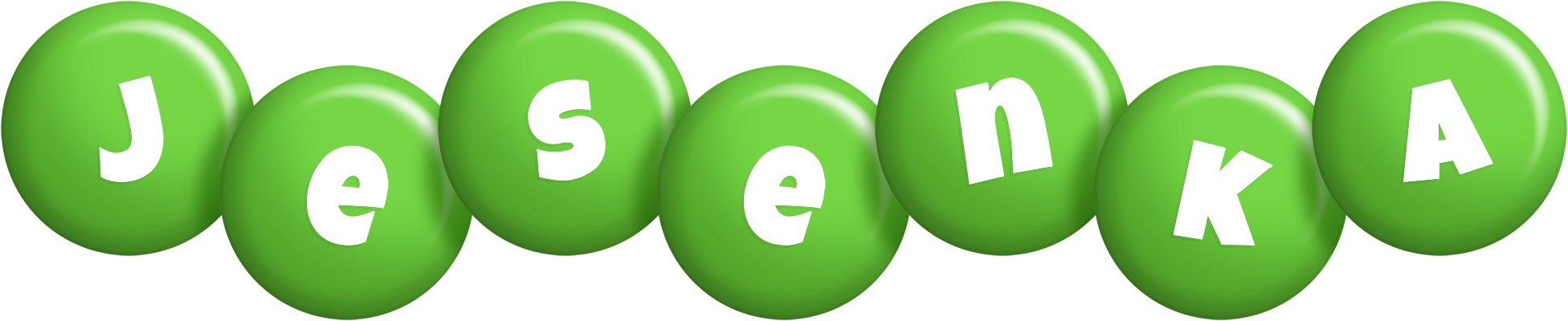 Jesenka candy-green logo