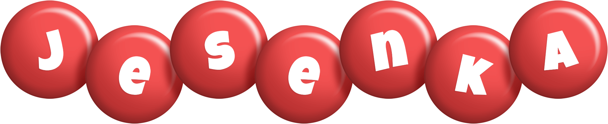 Jesenka candy-red logo