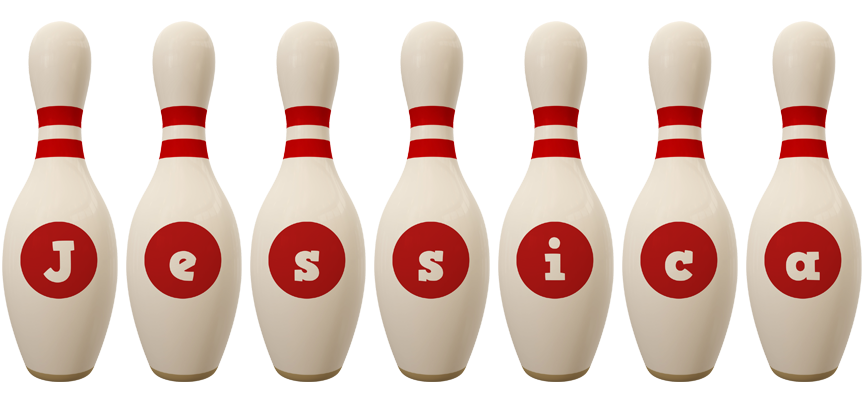Jessica bowling-pin logo