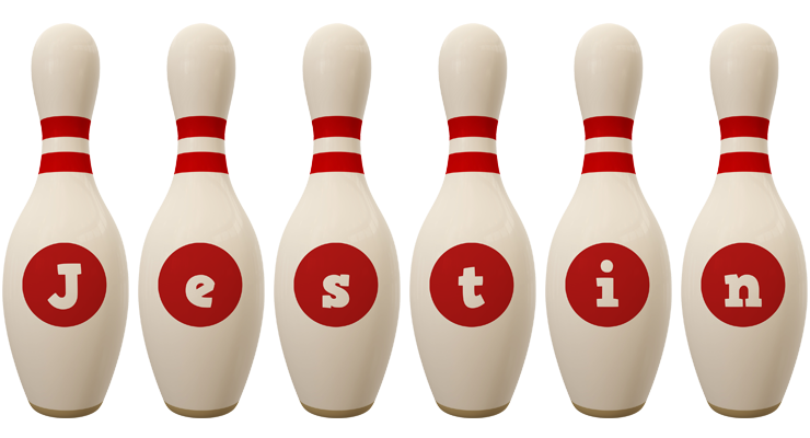 Jestin bowling-pin logo
