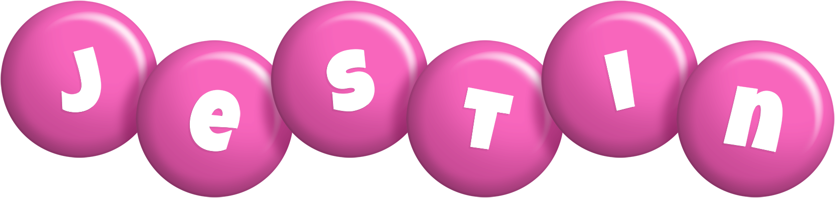 Jestin candy-pink logo