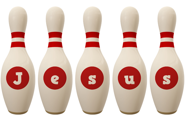 Jesus bowling-pin logo