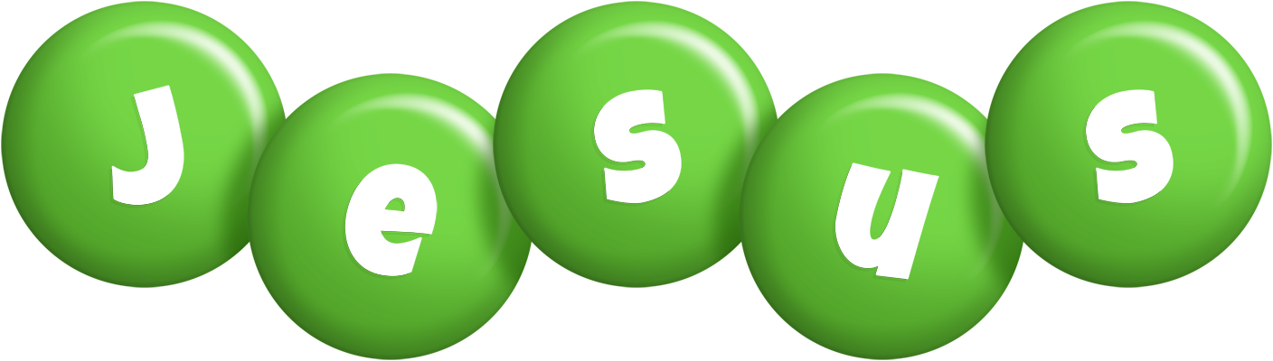 Jesus candy-green logo