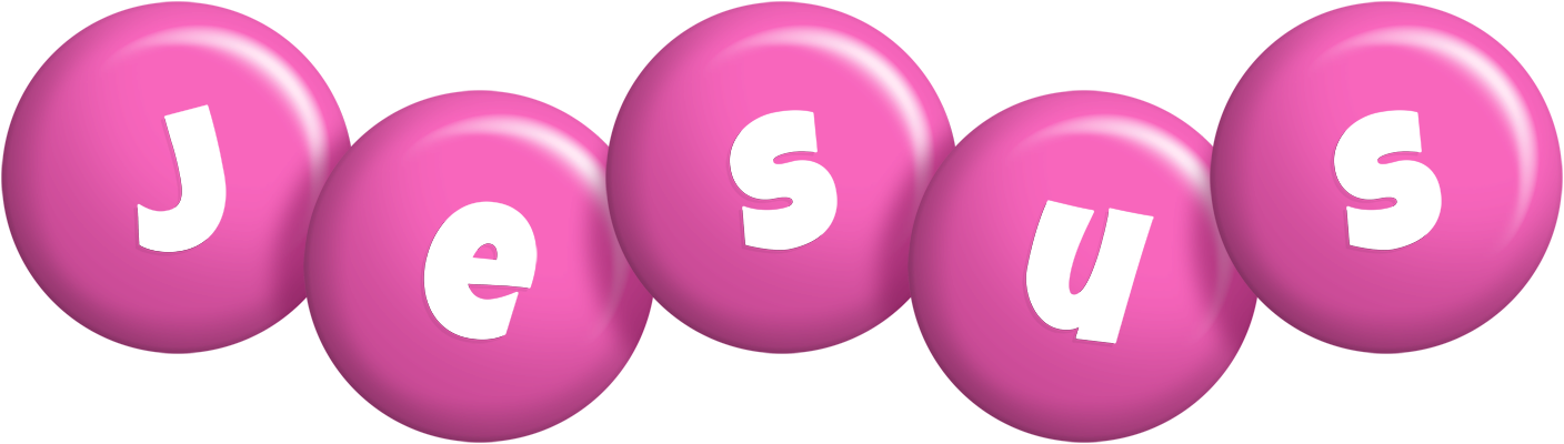 Jesus candy-pink logo