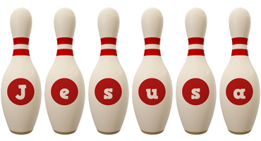 Jesusa bowling-pin logo