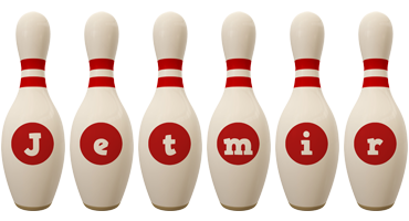 Jetmir bowling-pin logo