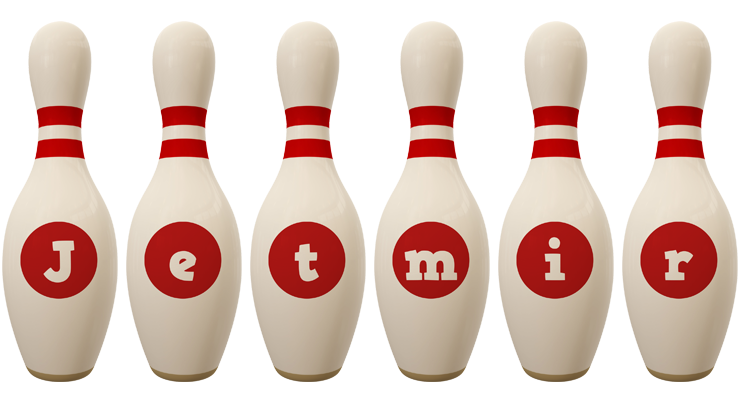 Jetmir bowling-pin logo