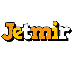 Jetmir cartoon logo