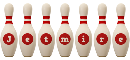 Jetmire bowling-pin logo