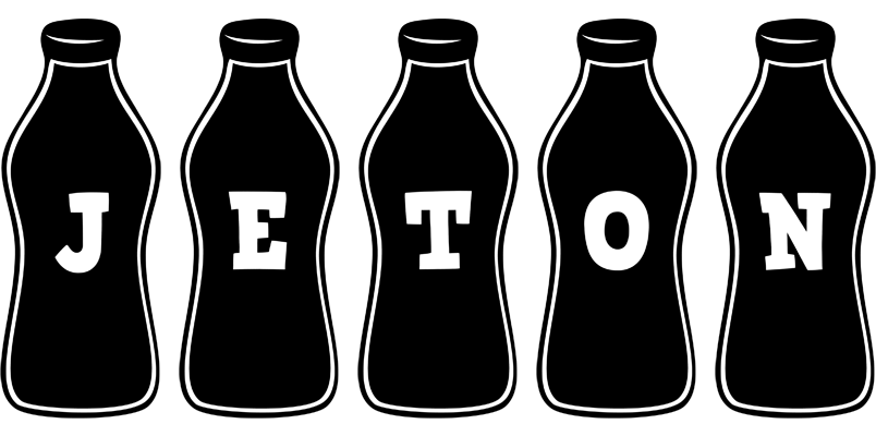 Jeton bottle logo