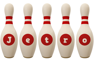 Jetro bowling-pin logo
