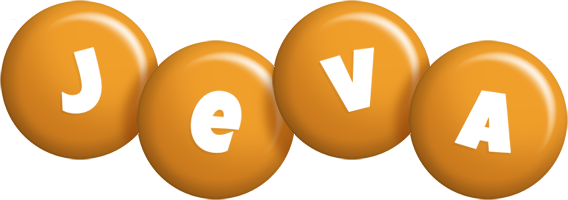 Jeva candy-orange logo