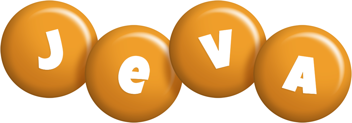 Jeva candy-orange logo