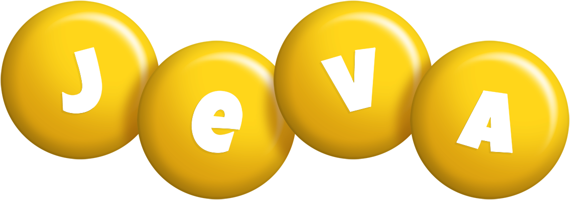 Jeva candy-yellow logo