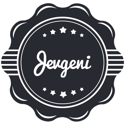 Jevgeni badge logo